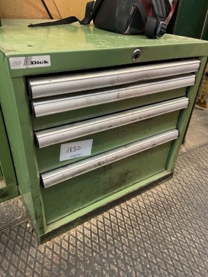 1 Metallwerkzeugschubladenschrank Dick, 4-zugig